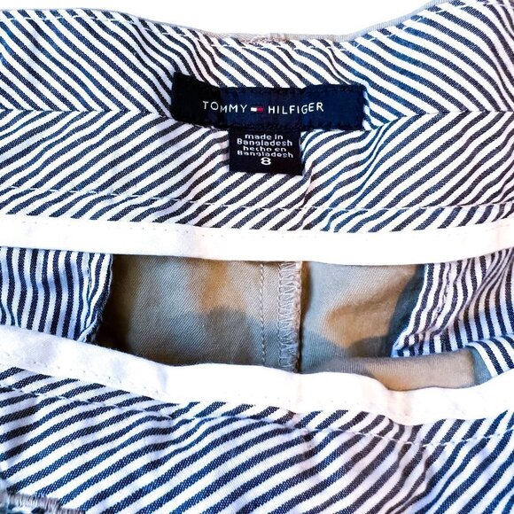 tommy hilfiger women's 7" chino khaki shorts Size 8 - Picture 5 of 12